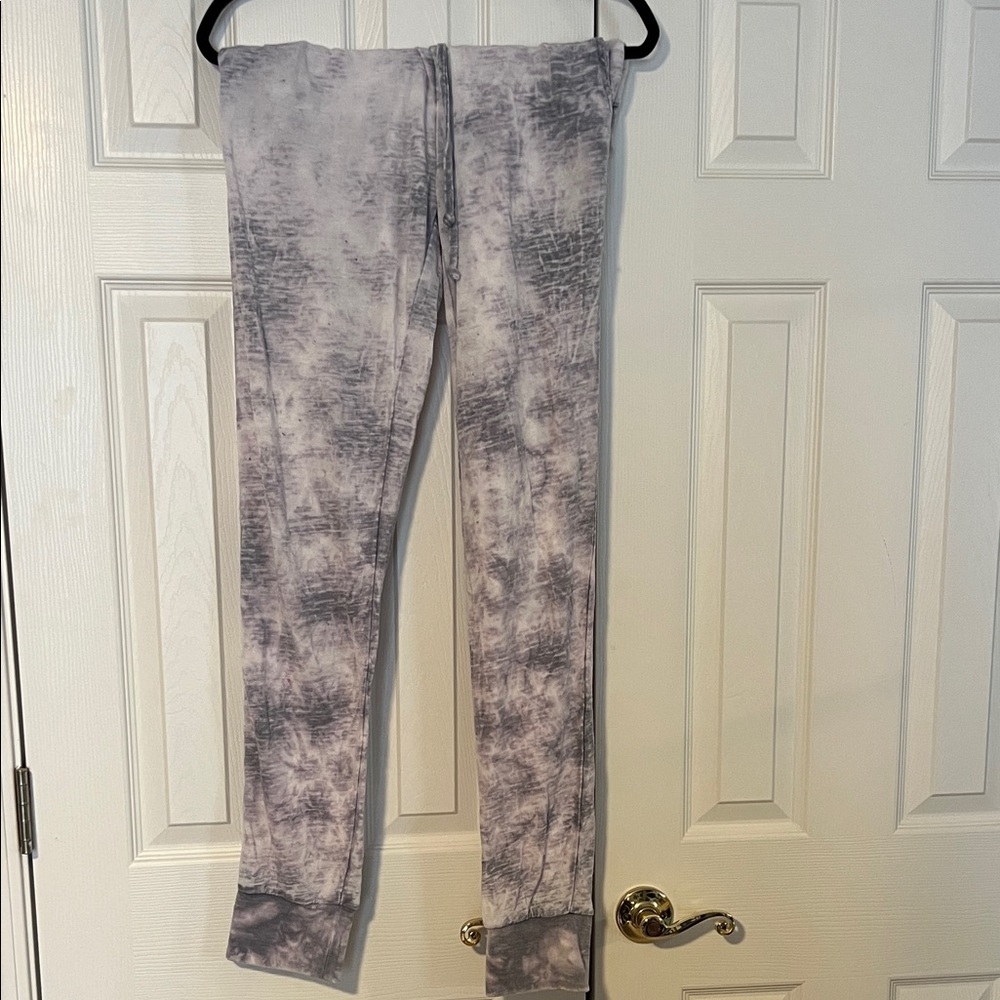Gray Tie-Dye Joggers